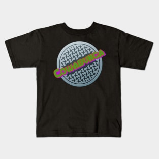 Cowabunga Manhole Cover Kids T-Shirt